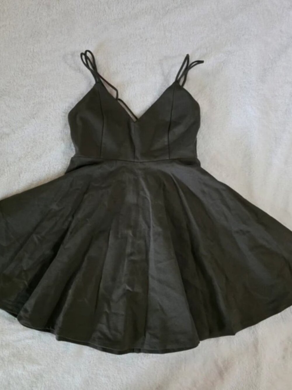 Windsor Olive Green Skater Dress Size M